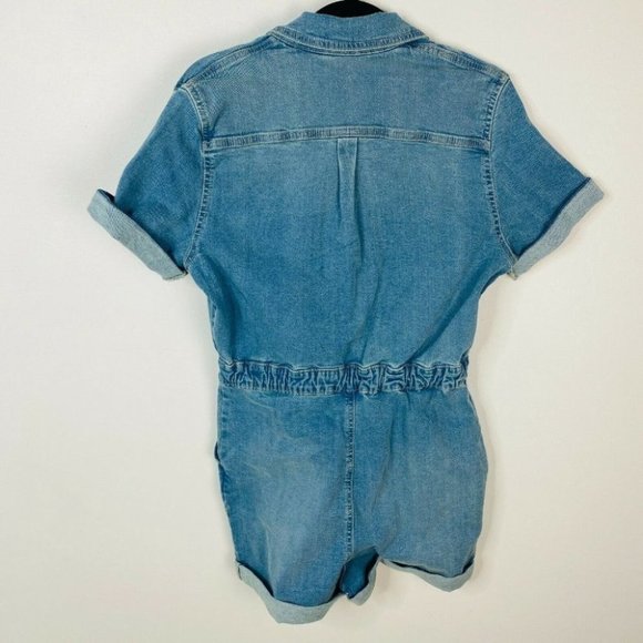 Roxy BNWT Blue Denim Playsuit Jumpsuit Women's Size XS RRP $119.99 - Picture 4 of 9